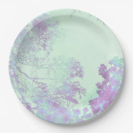 Prato De Papel Névoa de Folha Larga Lavanda