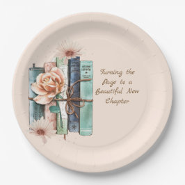 Prato De Papel New Chapter Begins Book Stack Floral