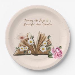 Prato De Papel New Chapter Begins Turning the Page Floral 