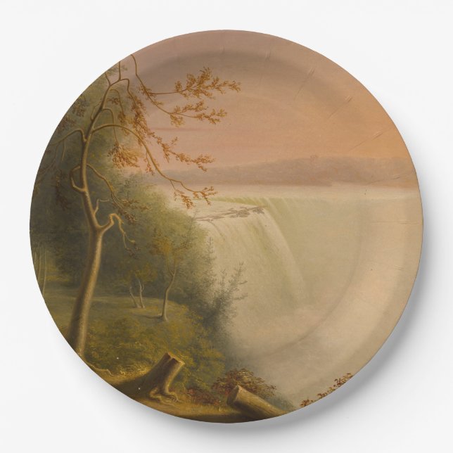 Prato De Papel Niagara Falls (Faixas de Ferradura) (Rembrandt Pea (Frente)