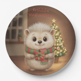 Prato De Papel Niko mit Geschenk und Tannenlicht