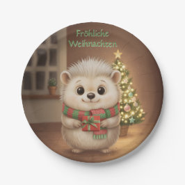 Prato De Papel Niko mit grünem Weihnachtsgruß