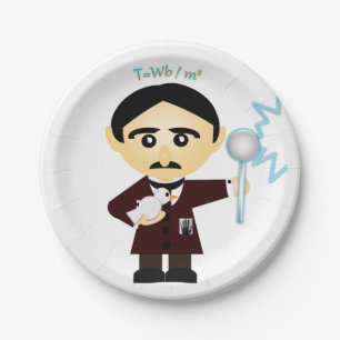 Prato De Papel Nikola Tesla