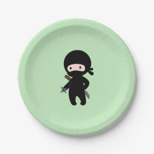Prato De Papel Ninja minúsculo que guardara a estrela de jogo no