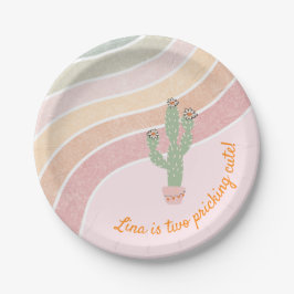 Prato De Papel Noite das Meninas do Cactus Cotovelo