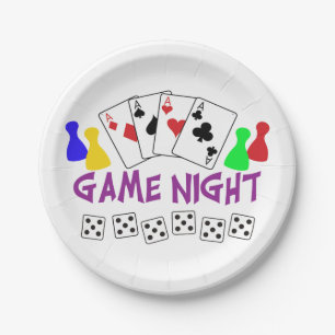 Prato De Papel Noite de Jogos