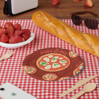 Prato De Papel Noite italiana divertida