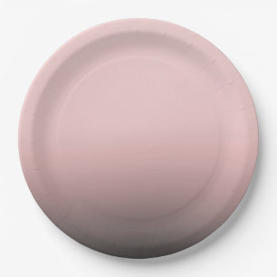 Prato De Papel Noiva Moderna Chic Rosa e Preto Tom Gradual