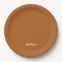 Prato De Papel nome da cor marrom Impala