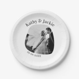 Prato De Papel nome da curva foto data do casamento romântico amo