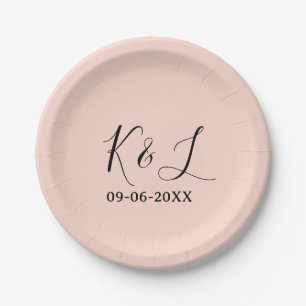 Prato De Papel nome da letra do casal de casamento data fundo pas