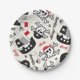 Prato De Papel Nome do costume da festa de aniversário do menino