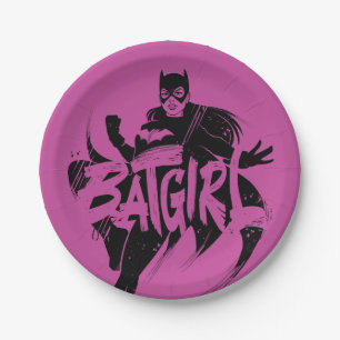Prato De Papel Nome do Pincel Batgirl