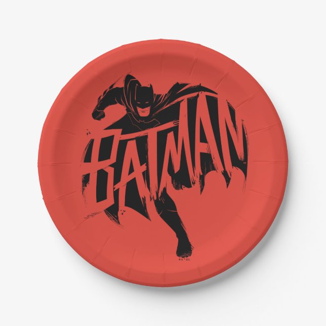 Prato De Papel Nome do Pincel Batman Ink (Frente)