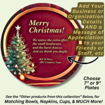 Nome Empresa de Mensagem Vermelha Dourada + Árvore