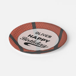 Prato De Papel Nome personalizado Basball Ball Grande Grunge Birt