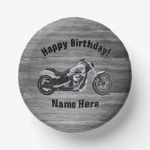 Nome Personalizado de Aniversário Feliz da Motocic