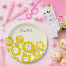 Nome personalizado mínimo de girassol moderno mini