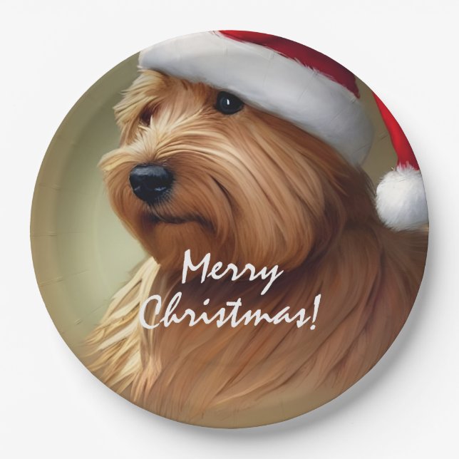 Prato De Papel Norfolk Terrier Natal (Frente)