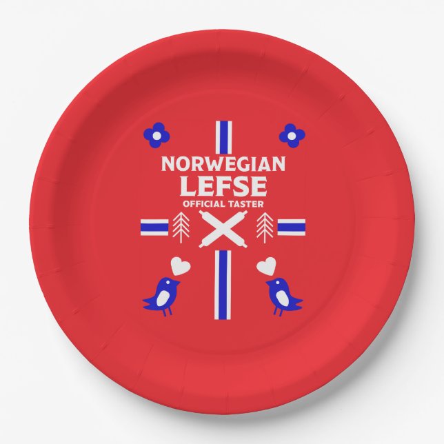 Prato De Papel Norueguês - Esquerda Flatpão Apron (Frente)