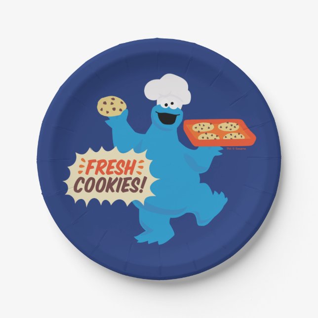 Prato De Papel Nós Somos Foodies | Cookies frescos! (Frente)