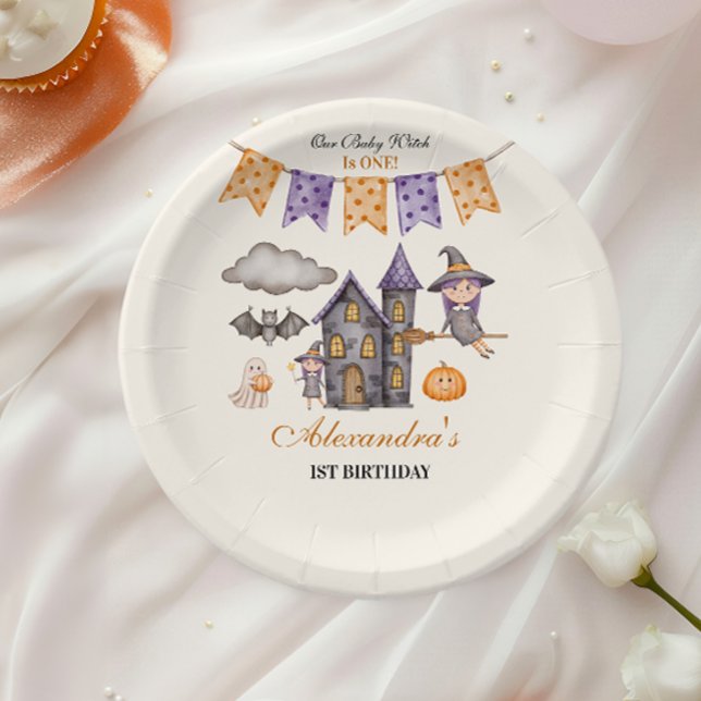 Prato De Papel Nossa Bruxinha vira uma (Criador carregado)