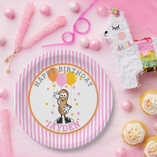 Prato De Papel Nossa Festa de aniversário de Lil Peanut (Festa)