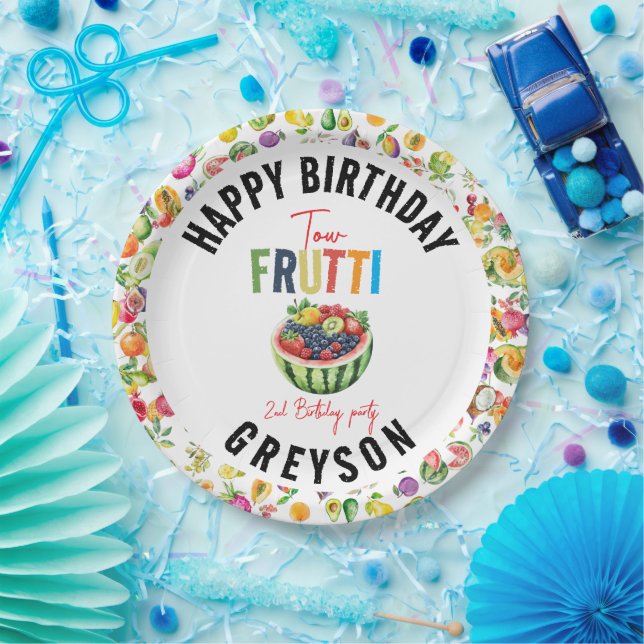 Prato De Papel Nossa festinha de segundo aniversário (Festa)