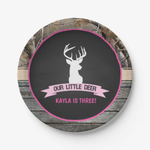 Prato De Papel Nossa Pequena Festa de Veados - Garota