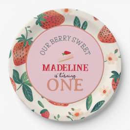 Prato De Papel Nosso Berry Sweet Birthday
