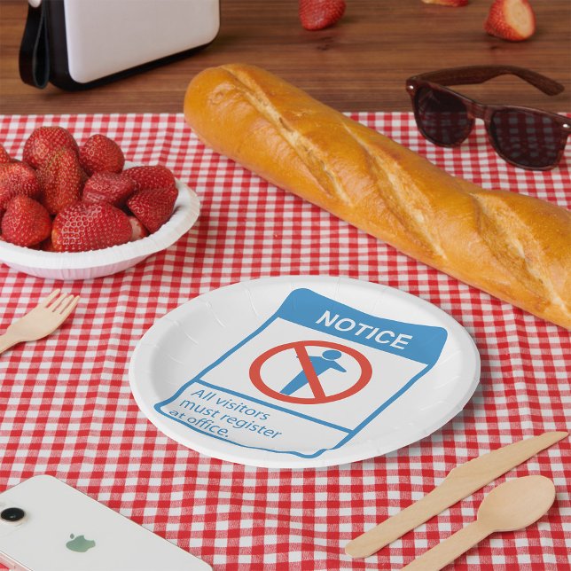 Prato De Papel Notar Todos os Visitantes (Criador carregado)