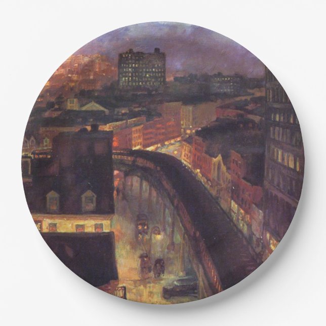 Prato De Papel Nova Iorque de Greenwich Village (NYC) (Frente)