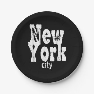 Prato De Papel Nova Iorque engraçado