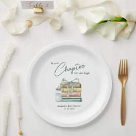 Prato De Papel Novo Chá de fraldas de Capítulo de Aquarela