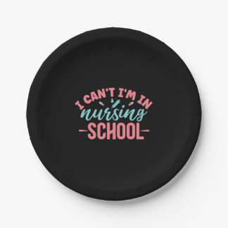 Prato De Papel Nurse Gift | I Am In Nursing School