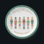 PRATO DE PAPEL NUTCRACKER CHRISTMAS GIFT STICKER<br><div class="desc">Colecção de Nozes Elegantes</div>