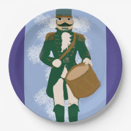 Prato De Papel Nutcracker Paper Napkin Blue-Purple Soldier