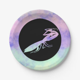 Prato De Papel Nuvens de Algodão Doce Louva-a-Deus