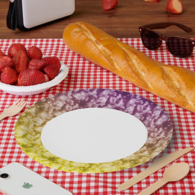 Prato De Papel Nuvens moles 6 (Piquenique)