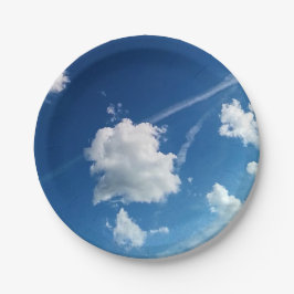Prato De Papel Nuvens, na luz