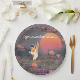 Prato De Papel O Amor Transcende Multiverso