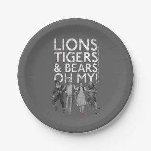 Prato De Papel O Assistente De Oz™   Leões Tigres e Ursos Oh Meu 