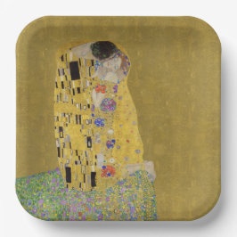 Prato De Papel O Beijo de Klimt - Arte Nova Romântica