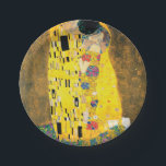 Prato De Papel O beijo por Gustavo Klimt<br><div class="desc">O beijo por Gustavo Klimt.
Visite por favor minha loja para um design mais interessante e uma mais escolha da cor.
=> zazzle.com/colorfulworld*</div>
