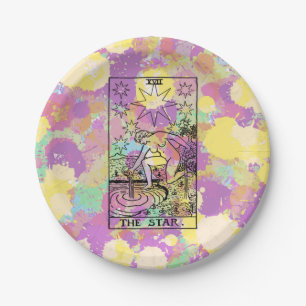 Prato De Papel O cartão de Tarot da estrela