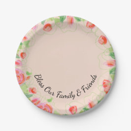 Prato De Papel O Casamento De Papel Abençoa A Nossa Família E A P