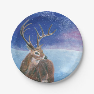 Prato De Papel O cervo-vermelho (Cervus elaphus) 