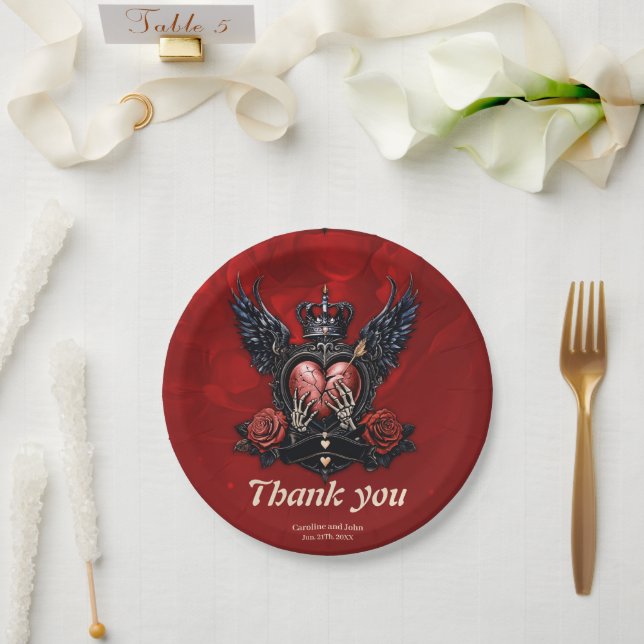 Prato De Papel O Coração Rachado: Um Epo Gótico. (Casamento)