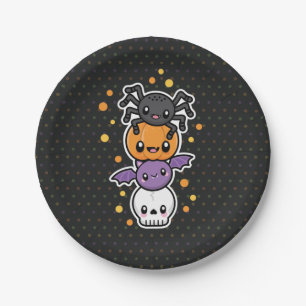 Prato De Papel O Dia das Bruxas trata as placas de papel