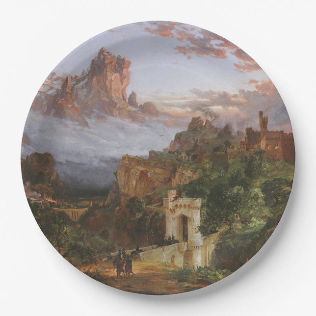 Prato De Papel O Espírito da Guerra (Batalha num Castelo Medieval (Frente)